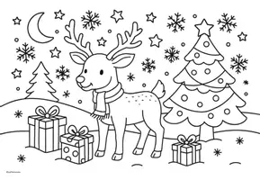 Vorschau - Mal- und Bastelvorlagen - Ausmalbilder Winter und Weihnachten - Seite 3