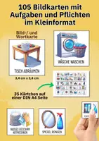 Vorschau - Bildkarten - Haushaltsaufgaben für Kinder – 105 Bildkarten & Wochenplan zur Förderung von Selbstständigkeit - Seite 3