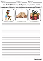 Vorschau - Unterrichtsreihen - Reizwortgeschichten Thema Nikolaus - DaZ/DaF / Deutsch (Geschichten schreiben) - Seite 2
