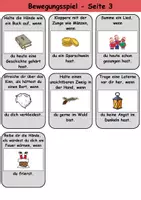 Vorschau - Mal- und Bastelvorlagen - Bewegungsspiel: Nikolaus - DaZ/DaF / Deutsch (Spielkarten) - Seite 3