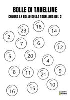 anteprima - Esercizi - PRESENTAZIONE BOLLE DI TABELLINE - Pagina 1