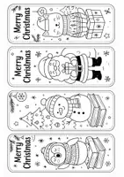 Vorschau - Mal- und Bastelvorlagen - Weihnachtliche Lesezeichen zum Ausmalen - Seite 3