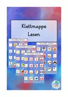 Vorschau - Fördermaterial/Inklusion - Deutsch: Klettmappe zu den Jahreszeiten (Lesen) - Deckblatt
