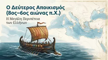 Προεπισκόπηση - Διδακτικά / Σχολικά βιβλία - Ο Δεύτερος Αποικισμός (8ος–6ος αιώνας π.Χ) - Εξώφυλλο
