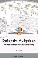 Vorschau - Arbeitsblätter - Deutsch 2. Klasse: Großschreibung Nomen | Sätze korrigieren | Kreatives Schreiben | Differenziert - Deckblatt