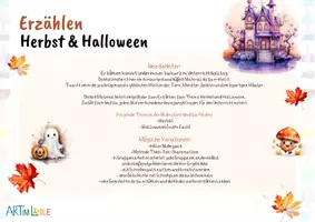 Vorschau - Unterrichtsreihen - Erzählanlässe mit Wimmelbildern – Herbst und Halloween | Deutsch Grundschule - Seite 1