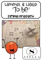 Vorschau - Spiele - Himmel & Hölle - 'to be' - Simple Present - Cootie Catcher #HOMESCHOOLING - Deckblatt