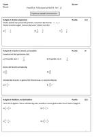 Vorschau - Klassenarbeiten - KA Kl. 6 Rechnen mit Brüchen (Mathe) - Seite 1