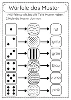 Vorschau - Mal- und Bastelvorlagen - Kunst Kl. 1 & 2 Pop Art Neujahr Würfelbild Glücksbringer - Seite 2