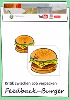 Vorschau - Bildkarten - Feedback-Burger - Kritik zwischen Lob verpacken - Deckblatt
