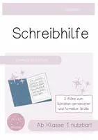 Vorschau - Arbeitsblätter - Schreibhilfe: Schöne Grüße für Weihnachtskarten formulieren - Deckblatt