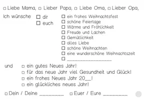 Vorschau - Arbeitsblätter - Schreibhilfe: Schöne Grüße für Weihnachtskarten formulieren - Seite 3