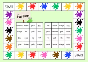 Vorschau - Stationenlernen - Bingo – Farben benennen im DaZ-Unterricht (2-fach diff.) - Seite 2