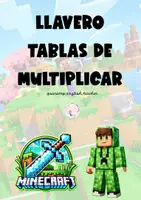 Vista previa - Tarjetas / Manipulativos - LLAVERO TABLAS DE MULTIPLICAR MINECRAFT - página 1