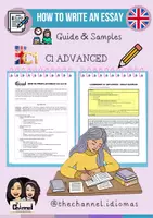 Vorschau - Stundenentwürfe - HOW TO WRITE AN ESSAY – Guide & Samples (C1 Advanced) - Deckblatt