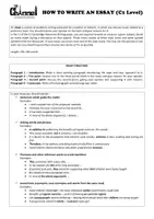 Vorschau - Stundenentwürfe - HOW TO WRITE AN ESSAY – Guide & Samples (C1 Advanced) - Seite 1