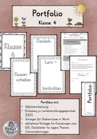 Vorschau - Arbeitsblätter - Meine Grundschulzeit - Portfolio - Klasse 4 - Deckblatt