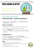 Vorschau - Arbeitsblätter - Schriftliches Multiplizieren – Kartei im Zahlenraum bis 10 000 - Seite 1