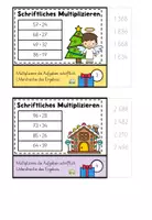 Vorschau - Arbeitsblätter - Schriftliches Multiplizieren – Kartei im Zahlenraum bis 10 000 - Seite 3