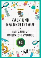 Vorschau - Stundenentwürfe - Kalk und Kalkkreislauf - Interaktive Unterrichtsstunde mit Arbeitsblatt, QR-Codes und Lösungen (Kl. 9/10) - Deckblatt
