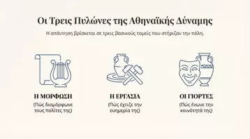 Προεπισκόπηση - Διδακτικά / Σχολικά βιβλία - Η διαδικασία της μόρφωσης - Ο Αθηναίος και η εργασία – Η Αθήνα γιορτάζει - Σελίδα 1