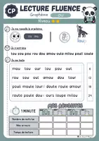 Aperçu - Fiches - Fiches de lecture fluence période 2 CP - Page 2