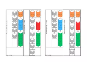 Aperçu - Feuilles d'exercices - Décomposition des nombres de 3 à 10 avec groupements indissociables et unités GS - Page 2