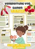 Vorschau - Arbeitsblätter - Verbreitung von Samen | Unterrichtsreihe "Blütenpflanzen", Biologie 5.-6. Klasse - Deckblatt