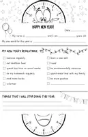 Vorschau - Mal- und Bastelvorlagen - 2026 New Year's resolutions / Neujahrsvorsätze – Kreative Bastel-Aktivität (Englisch) - Seite 2