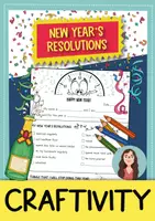 Vorschau - Mal- und Bastelvorlagen - 2026 New Year's resolutions / Neujahrsvorsätze – Kreative Bastel-Aktivität (Englisch) - Deckblatt