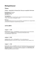 Vorschau - Arbeitsblätter - Klausur - Ökologie, Angepasstheit an den Lebensraum, Große Wabenkröte - Deckblatt