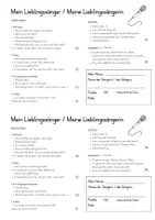Vorschau - Arbeitsblätter - Lieblingssänger*in - Plakat-Gestaltung - Seite 1