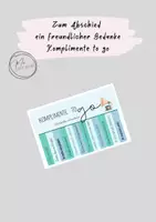 Vorschau - Poster - Zum Abschied ein freundlicher Gedanke - Komplimente to go - Deckblatt