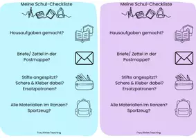 Vorschau - Bildkarten - Schul-Checkliste für die Kinder - Seite 3