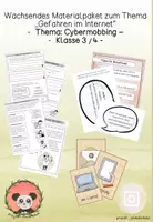 Vorschau - Unterrichtsreihen - Materialpaket/Bundle zum Thema: Gefahren im Internet - Cybermobbing - Betrüger und Abzocke #teilenwiesanktmartin - Seite 1