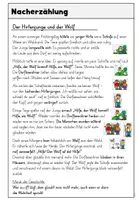 Vorschau - Unterrichtsreihen - Fabel „Der Hirtenjunge und der Wolf“ – Nacherzählung üben mit Leitwörtern, Moral - Seite 1