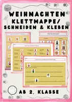 Vorschau - Arbeitsblätter - Weihnachten in anderen Ländern: Schneiden & kleben / kletten - Deckblatt
