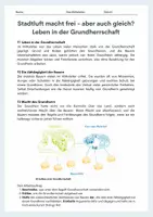 Vorschau - Arbeitsblätter - Stadtluft macht frei - aber auch gleich; Leben in der Grundherrschaft - Seite 2