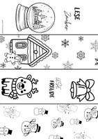 Vorschau - Mal- und Bastelvorlagen - Weihnachtsbasteln - Lesezeichen & Ausmalbilder - Seite 3