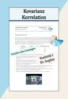 Vorschau - Arbeitsblätter - Kovarianz Korrelation Astronauten Muskelschwund Freebie - Deckblatt