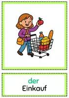 Vorschau - Bildkarten - EINKAUFEN & GELD (Bild- und Wortkarten DAF/DAZ) - Seite 1