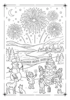 Vorschau - Mal- und Bastelvorlagen - Silvester Ausmalbilder - Seite 3