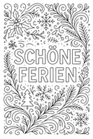 Vorschau - Mal- und Bastelvorlagen - Ausmalbilder Schöne Ferien Weihnachten - Seite 3