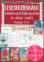 Vorschau - Arbeitsblätter - SPARPAKET / Materialpaket "Weihnachten" - Escape Room, Lesespaziergänge, Lesespur, Laufdiktat, Adventskalender, Freiarbeit - Klasse 2-4 - Seite 1