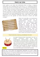 Vorschau - Arbeitsblätter - Musik in der Antike: Instrumente, Rituale, Kultur - Seite 1