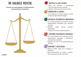 Vista previa - Hojas de trabajo - Mi Balanza Mental - Portada