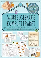 Vorschau - Arbeitsblätter - Würfelgebäude Komplettpaket - Deckblatt