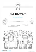 Vorschau - Arbeitsblätter - Uhrzeit: 15 Mix-Aufgaben (Fokus: Halbe Stunden) - Seite 1