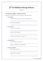 Vorschau - Arbeitsblätter - Eine Bildbeschreibung verfassen (Deutsch 5-7) - Seite 1