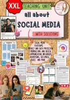 Vorschau - Unterrichtsreihen - All about Social Media - English - Use of Social Media / Opportunities and Risks / Influencers / data protection / consumption / Media addiction - grades 8 9 10 11 - Deckblatt